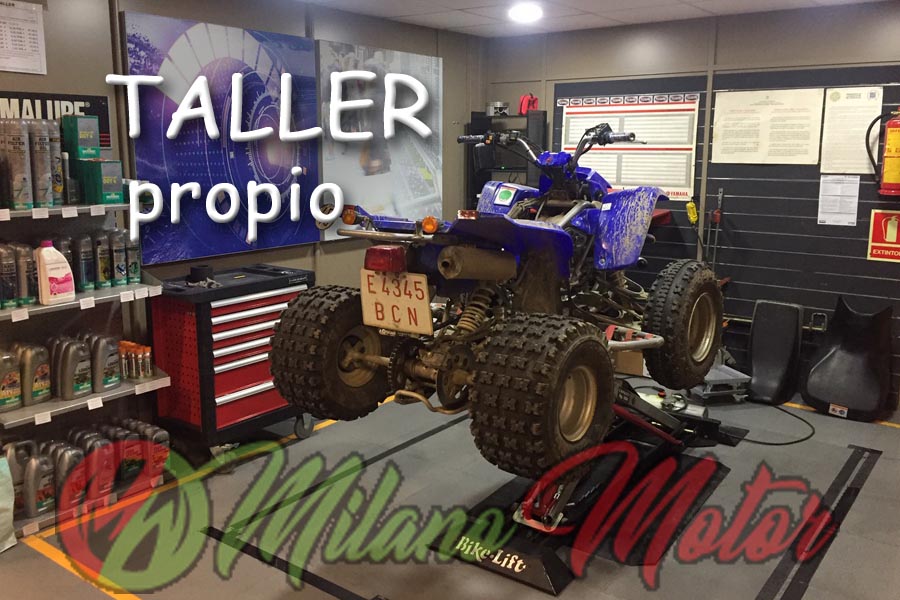taller propio de mecanica de quads pitbikes buggies y patinetes de Milano Motor