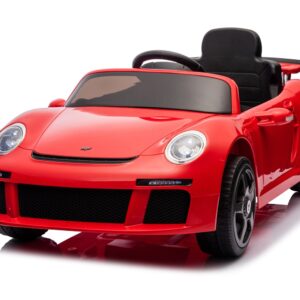 Coche eléctrico infantil Porsche RUF-CTR3 con matrícula 2x25W 12V/7Ah